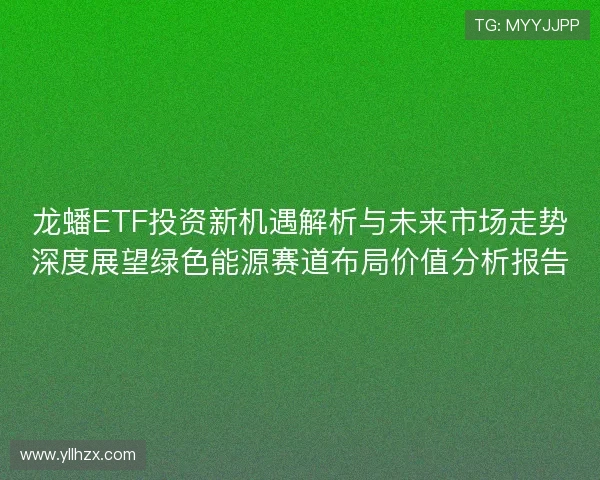 龙蟠ETF投资新机遇解析与未来市场走势深度展望绿色能源赛道布局价值分析报告 龙蟠ETF投资新机遇解析与未来市场走势深度展望绿色能源赛道布局价值分析报告